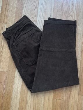 Everlane Utility Barrel Pants in Brown Corduroy Size 8